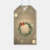 feestdag kerstmis, Confetti Cadeaulabel (Voorkant)