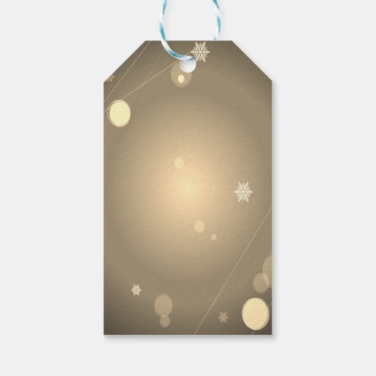 feestdag kerstmis, Confetti Cadeaulabel (Achterkant)