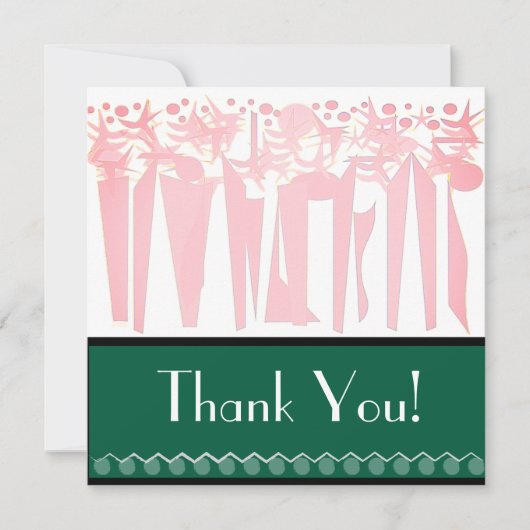 FEESTDAG MET ART DECO FEESTDAGENKAART (Voorkant)