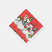 feestdag met feestdag met feestdag met oud kerstfe servet (Hoek)