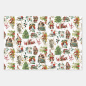  feestdag met feestelijke feestdag inpakpapier vel (Voorkant 3)