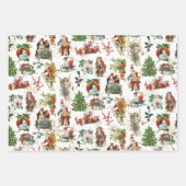  feestdag met feestelijke feestdag inpakpapier vel (Voorkant)