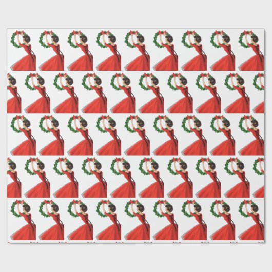 feestdag met kerst - kerst cadeaupapier (Vlak)