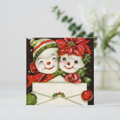 feestdag met kerst - kerst  kaart (Staand voorkant)