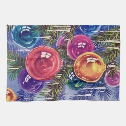 feestdag met kerstaven theedoek (Horizontaal)