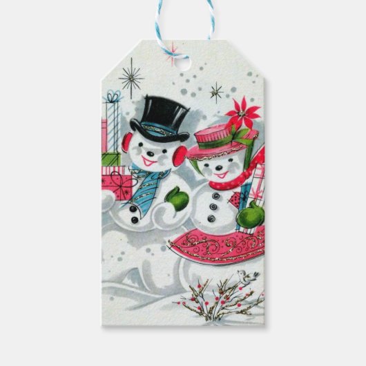 feestdag met kerstavond cadeaulabel (Voorkant)