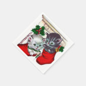 feestdag met kerstcadeaufeest servet (Hoek)