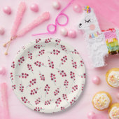 feestdag met rode pip Berries Papieren Bordje (Feest)