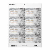 feestdag met witte sneeuw voor kerstmis etiket (Full Sheet)