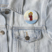 Feestdag Sint-Christoffel Heilige  Ronde Button 5,7 Cm (In situ)