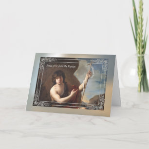 Feestdag Sint-Johannes de Doper Oude Wereld Frame Kaart