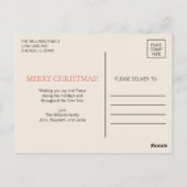 feestdag Snowman Kerstfeestdag Briefkaart (Achterkant)