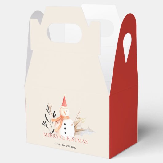  feestdag Snowman Kerstmis Bedankdoosjes (Geopend)