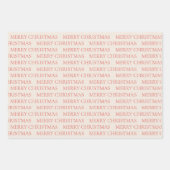 feestdag Snowman Merry Kerstmis Inpakpapier Vel (Voorkant 2)