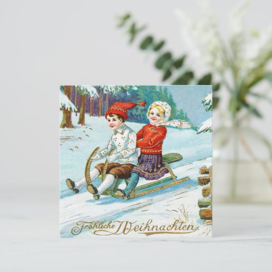  feestdag voor kerst feestdagenkaart (Staand voorkant)