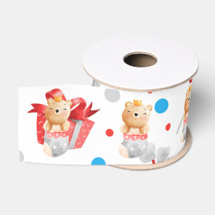 Feestdagen beer aanpassen grosgrain lint