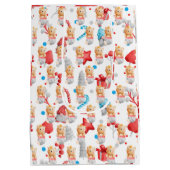 Feestdagen beer aanpassen medium cadeauzakje (Achterkant)