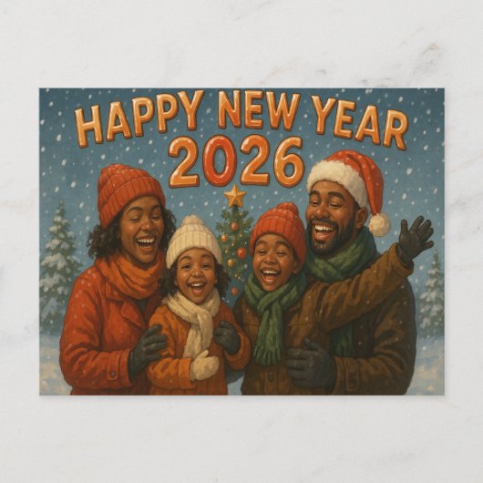 Feestdagen briefkaart (Voorkant)