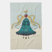 Feestdagen Feestelijke Bell Keuken Handdoek