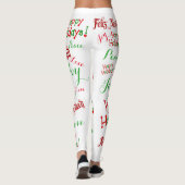 Feestdagen Feliz Navidad Print Womens Leggings (Achterkant)