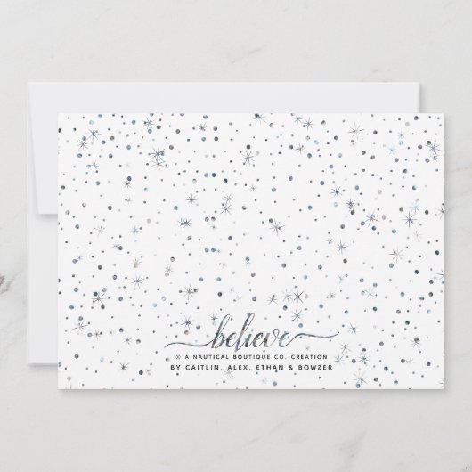 Feestdagen geloven in het Magic Matching Text Effe Feestdagenkaart (Achterkant)