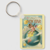  Feestdagen, groeten voor het nieuwjaar Sleutelhanger (Voorkant)