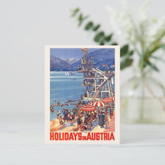 Feestdagen in Oostenrijk - gistposter 1933 Briefkaart (Staand voorkant)