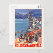 Feestdagen in Oostenrijk - gistposter 1933 Briefkaart (Voorkant / Achterkant)