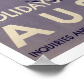 Feestdagen in Oostenrijk Gondola Lift Alps Poster (Hoek)