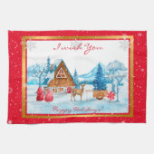 Feestdagen landschap aanpassen theedoek (Horizontaal)