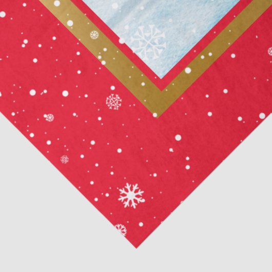 Feestdagen landschap aanpassen tissuepapier (Detail)