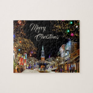 Feestdagen met kerstavond legpuzzel