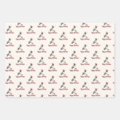 Feestdagen Ruby-throated Hummingbird Inpakpapier Vel (Voorkant)