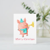 Feestdagen Schattige varken (Staand voorkant)