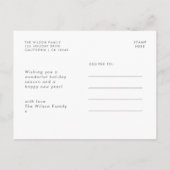 Feestdagen Snow Mountain | Scandinavisch minimalis (Achterkant)