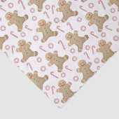 Feestdagen van Childrens Gingerbrood Man Candy Can Tissuepapier (Detail)