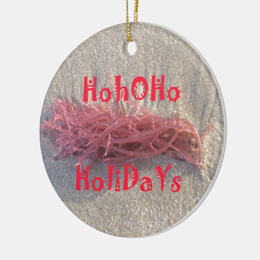 Feestdagen van het strand Collectie. Keramisch Ornament (Links)