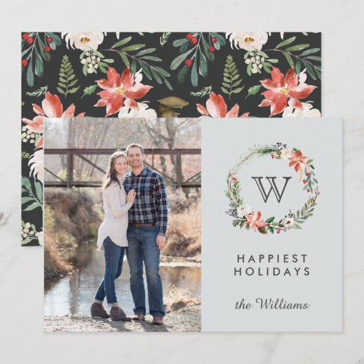 Feestdagen voor kerstfoto's kaart (Voorkant / Achterkant)