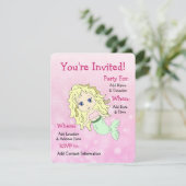 feestdagen voor Zeemeermin Kaart (Staand voorkant)