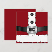 feestdagen vrolijk kerstfeest kerstparty Kerstman Notitiekaartje (Voorkant / Achterkant)