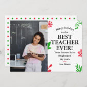 Feestdagen Wensen aan Docent Feestdagenkaart (Voorkant / Achterkant)