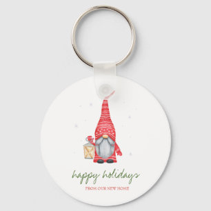 Feestdagen Wij Zijn Verhuisd, Schattige Gnome Sleutelhanger