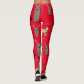 Feestdagen winterrendierrendierrendierentuin | Ker Leggings (Achterkant)