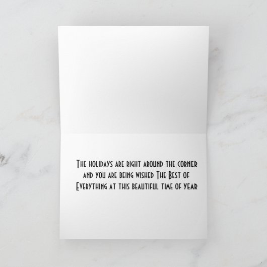 ***FEESTDAGEN ZIJN RECHTSTREEKS ROND DE HOEK*** KAART (Binnen)