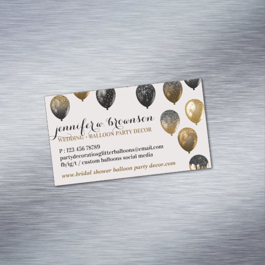 Feestdecoratie Evenement Trouwplanner Bruidsshower Magnetisch Visitekaartje (Voorbeeld)