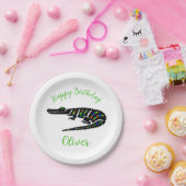 Feestdier! CROCODILE - Gelukkige verjaardag - Fees Papieren Bordje (Feest)