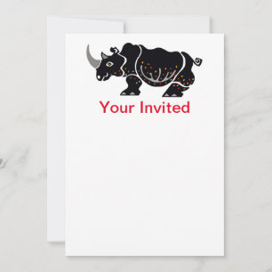 Feestdier - Rhinoceros - Afrikaanse wilde dieren - Kaart