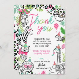 Feestdieren Dank u kaarten
