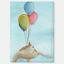 Feestdieren: Schildpadmagneet 2.5 "x3.5"