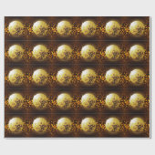 Feestdisco:  gloeiende lichten. cadeaupapier (Vlak)